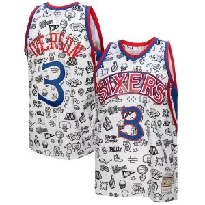 Allen Iverson Chic Philadelphia 76ers 1996/97 Swingman Jersey White
