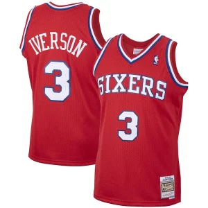 Allen Iverson Philadelphia Elegant 76ers 2001/02 Hardwood Classics Swingman Jersey Red