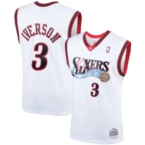 Allen Iverson Philadelphia 76ers Hardwood Classics Swingman Jersey Stylish White/Royal