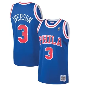 Allen Iverson Trendy Philadelphia 76ers 1996/97 Hardwood Classics Swingman Jersey Royal
