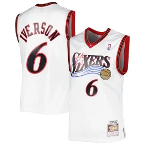 Allen Trendy Iverson Philadelphia 76ers 2001/02 Hardwood Classics Swingman Jersey White/Red