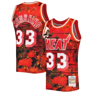 Alonzo Mourning Miami Heat 1996/97 Hardwood Classics Lunar New Year Swingman Stylish Jersey Red