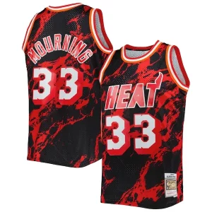 Alonzo Mourning Miami Heat 1996/97 Hardwood Classics Marble Swingman Jersey Black Fabulous