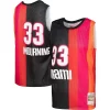 Alonzo Mourning Miami Premium Heat Hardwood Classics 2005/06 Split Swingman Jersey Black/Red