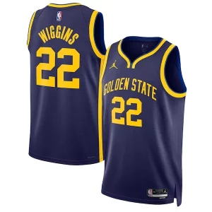 Andrew Wiggins Golden State Warriors Unique Jordan Brand Unisex Swingman Jersey Statement Edition Navy