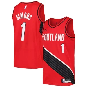 Anfernee Simons Portland Trail Blazers Jordan Brand Swingman Player Jersey Statement Unique Edition Red/Black