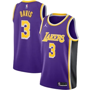 Anthony Davis Los Angeles Lakers Jordan Brand 2020/21 Swingman Jersey Statement Edition Purple Stylish