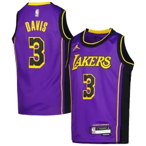 Anthony Davis Los Angeles Lakers Jordan Brand Youth Unique Swingman Jersey Statement Edition Purple