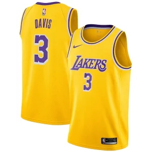 Anthony Davis Los Angeles Lakers Nike 2019/20 Swingman Jersey Gold Icon Edition Premium