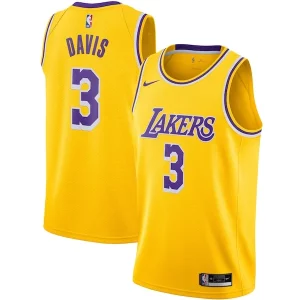Anthony Davis Los Angeles Lakers Nike Swingman Jersey Gold Icon Chic Edition