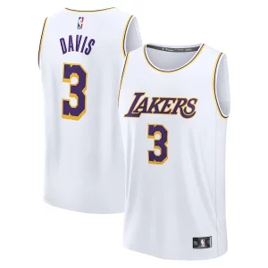 Anthony Davis Los Fabulous Angeles Lakers Youth Fast Break Replica Player Jersey Association Edition White
