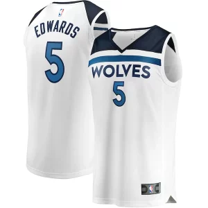 Anthony Edwards Gorgeous Minnesota Timberwolves Youth Fast Break Replica Player Jersey Association Edition White