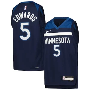 Anthony Edwards Minnesota Timberwolves Nike Youth Swingman Jersey Eye - catching Icon Edition Navy