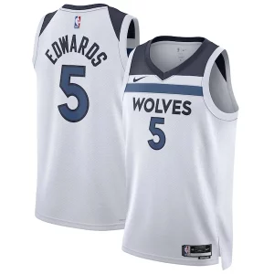 Anthony Edwards Minnesota Unique Timberwolves Nike Unisex Swingman Jersey Association Edition White