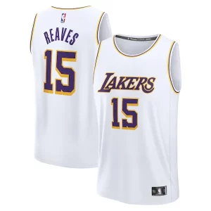 Austin Reaves Los Angeles Lakers Youth Fast Break Replica Player Jersey Premium Association Edition White