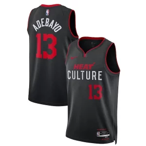 Bam Adebayo Miami Heat Nike Unisex 2023/24 Swingman Elegant Jersey Black City Edition