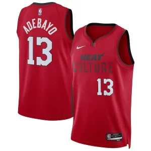 Bam Adebayo Miami Heat Nike Unisex 2024/25 Swingman Player Gorgeous Jersey City Edition Red