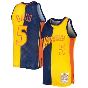 Baron Davis Golden State Warriors Hardwood Classics 2006/07 Stylish Split Swingman Jersey Navy/Gold
