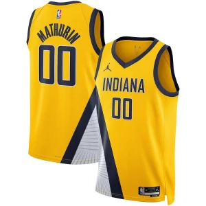 Bennedict Mathurin Indiana Pacers Premium Jordan Brand Unisex Swingman Jersey Statement Edition Gold