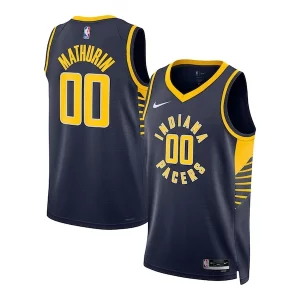 Bennedict Mathurin Stylish Indiana Pacers Nike Unisex Swingman Jersey Icon Edition Navy