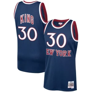 Bernard King New York Knicks 1982/83 Hardwood Classics Eye - catching Swingman Jersey Navy