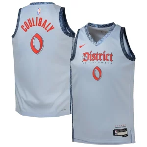 Bilal Coulibaly Washington Wizards Trendy Nike Youth 2024/25 Swingman Player Jersey City Edition Light Blue