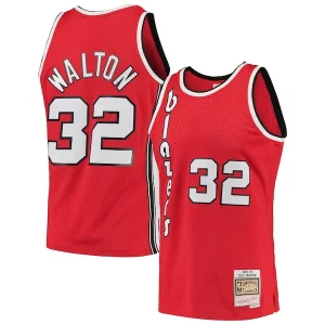 Bill Walton Portland Trail Blazers 1976/77 Hardwood Classics Swingman Jersey Unique Red