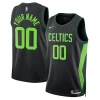 Boston Celtics Nike Chic Unisex 2024/25 Custom Swingman Jersey City Edition Black