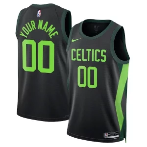 Boston Celtics Nike Chic Unisex 2024/25 Custom Swingman Jersey City Edition Black