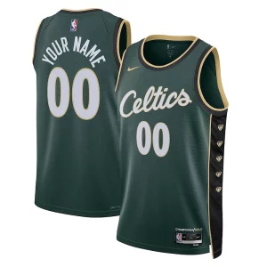 Boston Celtics Nike Unisex 2022/23 Swingman Custom Jersey City Edition Kelly Green Fabulous