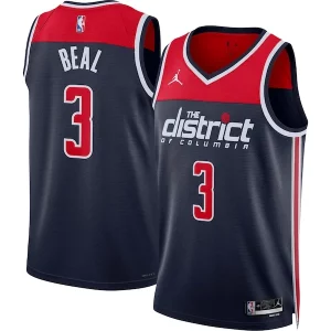 Bradley Beal Chic Washington Wizards Jordan Brand Unisex Swingman Jersey Statement Edition Navy