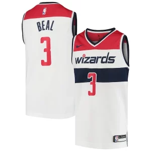 Bradley Elegant Beal Washington Wizards Nike Youth Swingman Jersey Statement Edition White