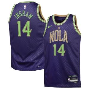 Brandon Ingram New Orleans Chic Pelicans Nike Youth 2024/25 Swingman Player Jersey City Edition Purple
