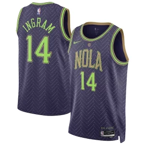 Brandon Ingram New Orleans Pelicans Nike Unisex 2024/25 Trendy Swingman Player Jersey City Edition Purple