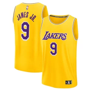 Bronny James Los Angeles Lakers 2024 NBA Draft Fast Break Player Jersey Icon Edition Gold Gorgeous