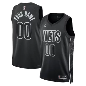 Brooklyn Nets Jordan Brand Eye - catching Unisex 2022/23 Swingman Custom Jersey Statement Edition Black