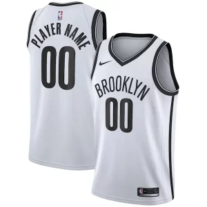 Brooklyn Nets Nike 2020/21 Swingman Custom Jersey Association Chic Edition White