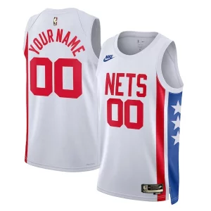 Brooklyn Nets Nike Unisex 2022/23 Fabulous Custom Swingman Jersey Classic Edition White