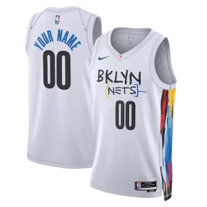 Brooklyn Nets Nike Unisex 2022/23 Swingman Custom Jersey City Edition White Stylish