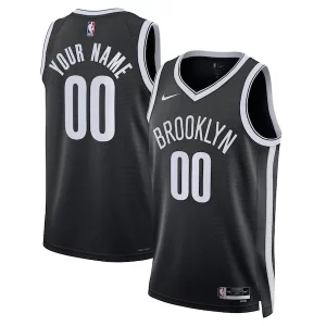 Brooklyn Nets Nike Unisex Swingman Custom Jersey Black Chic Icon Edition
