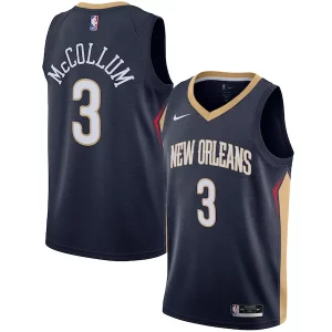 C.J. McCollum New Orleans Pelicans Nike Eye - catching Swingman Jersey Icon Edition Navy