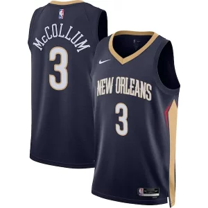 C.J. McCollum New Orleans Pelicans Nike Unisex Swingman Eye - catching Jersey Icon Edition Navy