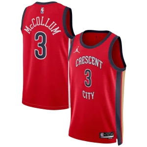 CJ McCollum New Orleans Pelicans Jordan Brand Unisex Swingman Premium Jersey Statement Edition Red