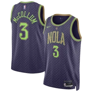 CJ McCollum New Orleans Pelicans Nike Unisex 2024/25 Swingman Player Jersey City Edition Purple Eye - catching