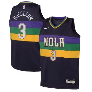 CJ McCollum New Orleans Pelicans Nike Youth Swingman Unique Jersey City Edition Purple