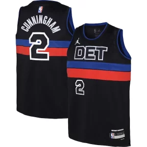 Cade Cunningham Detroit Pistons Jordan Brand Youth Swingman Jersey Statement Fabulous Edition Black