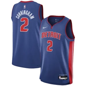 Cade Cunningham Detroit Pistons Nike Youth Unique Swingman Jersey Icon Edition Blue