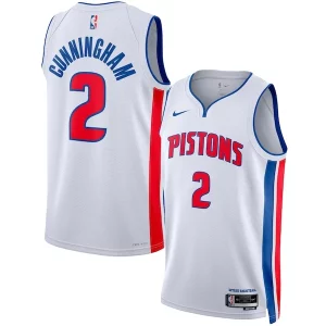 Cade Fabulous Cunningham Detroit Pistons Nike Unisex Swingman Jersey Association Edition White/Blue
