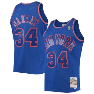 Charles Oakley New York Knicks 1996/97 Hardwood Classics Swingman Jersey Blue Trendy