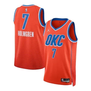 Chet Holmgren Oklahoma City Thunder Jordan Brand Unisex Swingman Jersey Elegant Statement Edition Orange